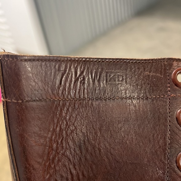 Jump boots 50s Leather Lace up Cap Toe Army Combat Vintage size 7.5 - Picture 7 of 11